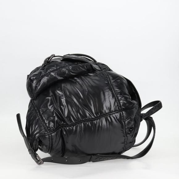 BOTTEGA VENETA INTRECCIATO Backpack Nylon Leather Black Auth 132539V main image 8